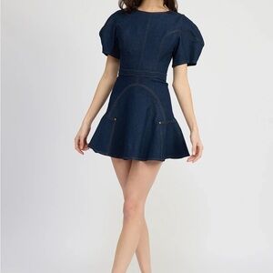 En saison dakota denim mini dress